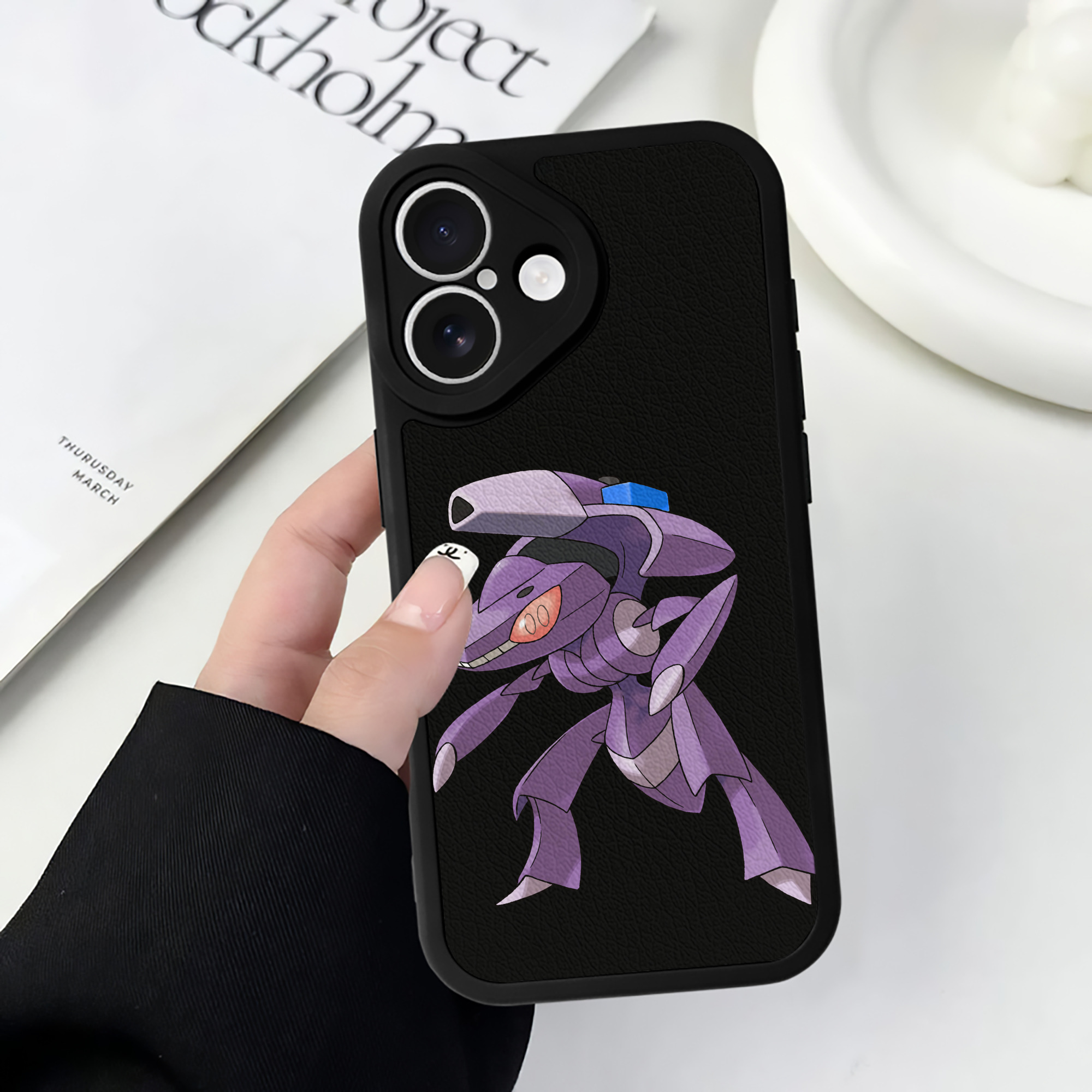 （画像用） ポケットモンスター Pokémon 【iPhone 16シリーズ対応】シリコンスマホケース（レザー調） 材質：シリコン